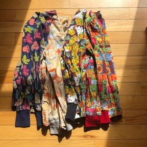 Fall printed scrub jackets (4 total)